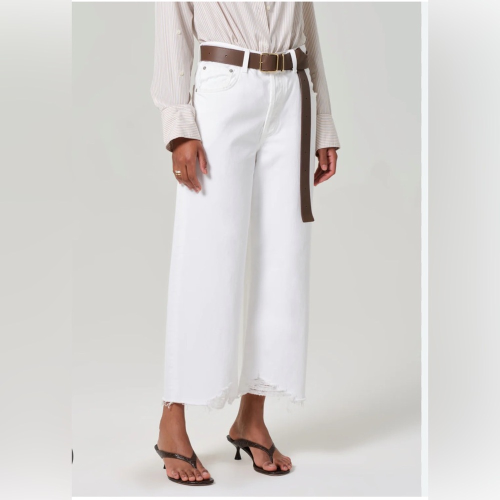 NWT Citizens of Hunanity Ayla wide jeans size 31 white